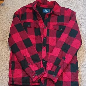 Red and Black Plaid Jacket